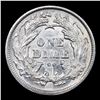 Image 3 : ***Auction Highlight*** 1875-cc Seated Liberty Dime Mintmark Below Bow 10c Graded ms64+ BY SEGS (fc)