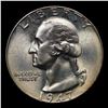 Image 2 : 1947-p Washington Quarter 25c Grades GEM++ Unc