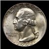 Image 2 : 1948-d Washington Quarter 25c Grades GEM++ Unc