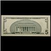 Image 3 : **Star Note** 1999 $5 Green Seal Federal Reserve Note Grades Gem CU