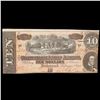 Image 2 : 1864 $10 Confederate Note, T68 Grades vf+