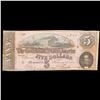 Image 2 : 1864 $5 Confederate Note, T69 Grades vf+