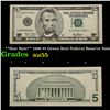 Image 1 : **Star Note** 1999 $5 Green Seal Federal Reserve Note Grades Choice AU