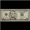 Image 2 : **Star Note** 1999 $5 Green Seal Federal Reserve Note Grades Choice AU