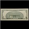 Image 3 : **Star Note** 1999 $5 Green Seal Federal Reserve Note Grades Choice AU