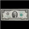 Image 2 : 1976 $2 Green Seal Federal Reserve Note Grades Select CU