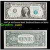 Image 1 : 1977A $1 Green Seal Federal Reserve Note Grades Select CU