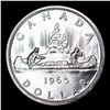 Image 3 : 1965 Small Beads, Pointed 5 Canada Dollar $1 Grades GEM++ PL