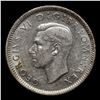 Image 2 : 1943 Great Britain 6 Pence (Sixpence) Silver KM# 852 Grades Select Unc