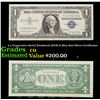 Image 1 : 4 x Consecutive Serial Numbered 1957B $1 Blue Seal Silver Certificates Grades CU