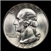 Image 2 : 1948-d Washington Quarter 25c Grades Choice+ Unc