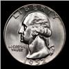 Image 2 : 1952-p Washington Quarter 25c Grades GEM+ Unc