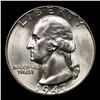 Image 2 : 1947-p Washington Quarter 25c Grades Choice Unc