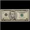 Image 2 : **Star Note** 1999 $5 Green Seal Federal Reserve Note Grades Gem CU