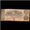 Image 2 : 1864 $5 Confederate Note, T69 Grades f+