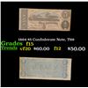 Image 1 : 1864 $5 Confederate Note, T69 Grades f+