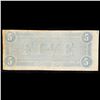Image 3 : 1864 $5 Confederate Note, T69 Grades f+