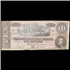Image 2 : 1864 $10 Confederate Note, T68 Grades f+