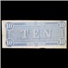 Image 3 : 1864 $10 Confederate Note, T68 Grades f+