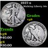 Image 1 : 1927-s Walking Liberty Half Dollar 50c Grades vg, very good