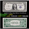 Image 1 : 1935E $1 Blue Seal Silver Certificate Grades Select CU