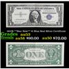 Image 1 : 1957B **Star Note** $1 Blue Seal Silver Certificate Grades Select AU