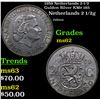 Image 1 : 1959 Netherlands 2-1/2 Gulden Silver KM# 185 Grades Select Unc