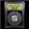 Image 4 : ***Auction Highlight*** 1945-p Jefferson Nickel Near TOP POP! 5c Graded GEM++ 5fs BY USCG (fc)