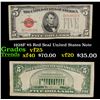 Image 1 : 1928F $5 Red Seal United States Note Grades vf+