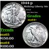 Image 1 : 1944-p Walking Liberty Half Dollar 50c Grades Choice+ Unc