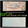 Image 1 : 1864 $10 Confederate Note, T68 Grades vf++