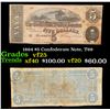 Image 1 : 1864 $5 Confederate Note, T69 Grades vf+