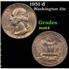 Image 1 : 1951-d Washington Quarter 25c Grades Choice Unc