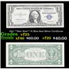 Image 1 : 1957 **Star Note** $1 Blue Seal Silver Certificate Grades vf+