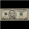 Image 2 : **Star Note** 1999 $5 Green Seal Federal Reserve Note Grades Gem CU