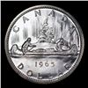 Image 3 : 1965 Small Beads, Pointed 5 Canada Dollar $1 Grades GEM++ PL