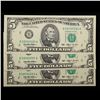 Image 6 : 3 x Consecutive Serial Number 1993 $5 Green Seal Federal Reserve Note (New York, NY) Grades Gem CU