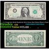 Image 1 : 5 x Consecutive Serial Numbered 1974 $1 Green Seal Federal Reserve Notes Grades CU