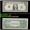 Image 1 : 2 x Consecutive Serial Numbered 1969C $1 Green Seal Federal Reserve Notes Grades CU