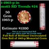 Image 1 : Shotgun Lincoln 1c roll, 1965-p 50 pcs Bank Wrapper.