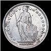 Image 2 : 1943B Switzerland 1 Franc Silver KM# 24 Grades Select Unc