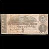 Image 2 : 1864 $5 Confederate Note, T69 Grades f, fine