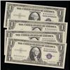 Image 2 : 4 x Consecutive Serial Numbered 1935G $1 Blue Seal Silver Certificates Grades CU