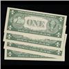 Image 3 : 4 x Consecutive Serial Numbered 1935G $1 Blue Seal Silver Certificates Grades CU