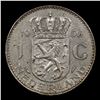 Image 3 : 1956 Netherlands 1 Gulden Silver KM# 184 Grades Select Unc