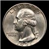Image 2 : 1951-d Washington Quarter 25c Grades GEM+ Unc