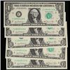 Image 2 : 5 x Consecutive Serial Numbered 1981 $1 Green Seal Federal Reserve Notes Grades CU