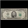 Image 2 : **Star Note** 1995 $5 Green Seal Federal Reserve Note (Atlanta, GA) Grades Gem CU