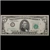 Image 2 : **Star Note** 1974 $5 Green Seal Federal Reserve Note (Philadelphia, PA) Grades Gem+ CU