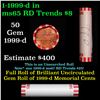Image 1 : Shotgun Lincoln 1c roll, 1999-d 50 pcs Bank Wrapper.